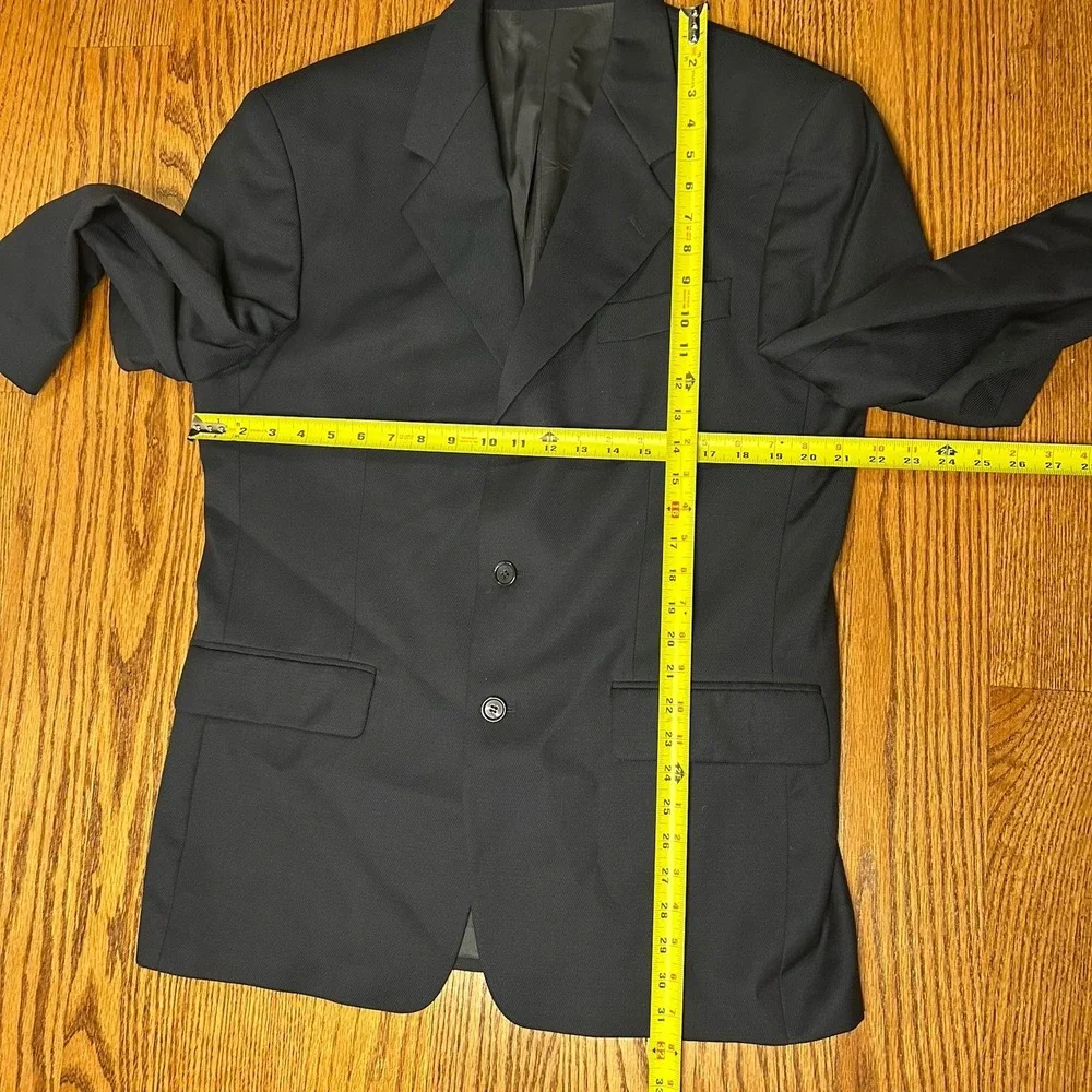 Claudio Morelli Mens Blazer Career Suit Single Breasted Pure Wool Size 40 Navy